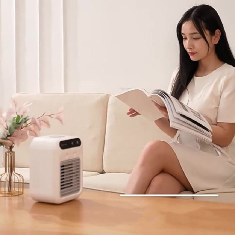 Tragbarer Luftkühler mit Wasserkühlung & Eisfach – Mini-Klimaanlage & Luftbefeuchter für Zuhause & Büro