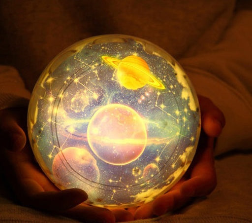 Galaxy Projektor Lampe – Sternenhimmel, Nachtlicht & Rotation | Farbwechsel & USB-Akku | Für Kinder & Erwachsene