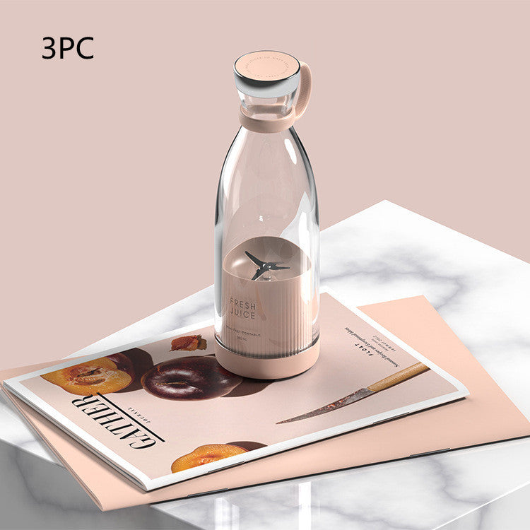 Tragbarer Mini-Mixer 350 ml – USB Smoothie Maker, elektrischer Entsafter mit Edelstahlklingen