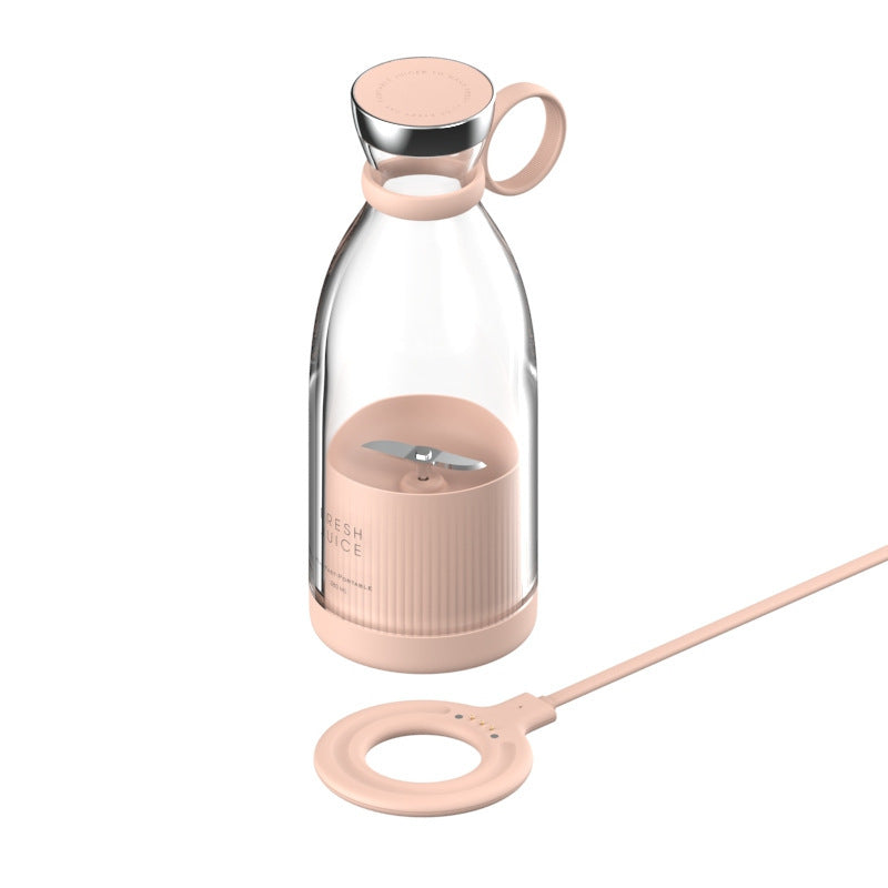 Tragbarer Mini-Mixer 350 ml – USB Smoothie Maker, elektrischer Entsafter mit Edelstahlklingen
