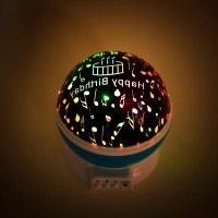 Romantischer LED Sternenprojektor – 360° Rotation, Farbwechsel & Nachtlicht | USB & Batteriebetrieb | Für Kinder & Erwachsene