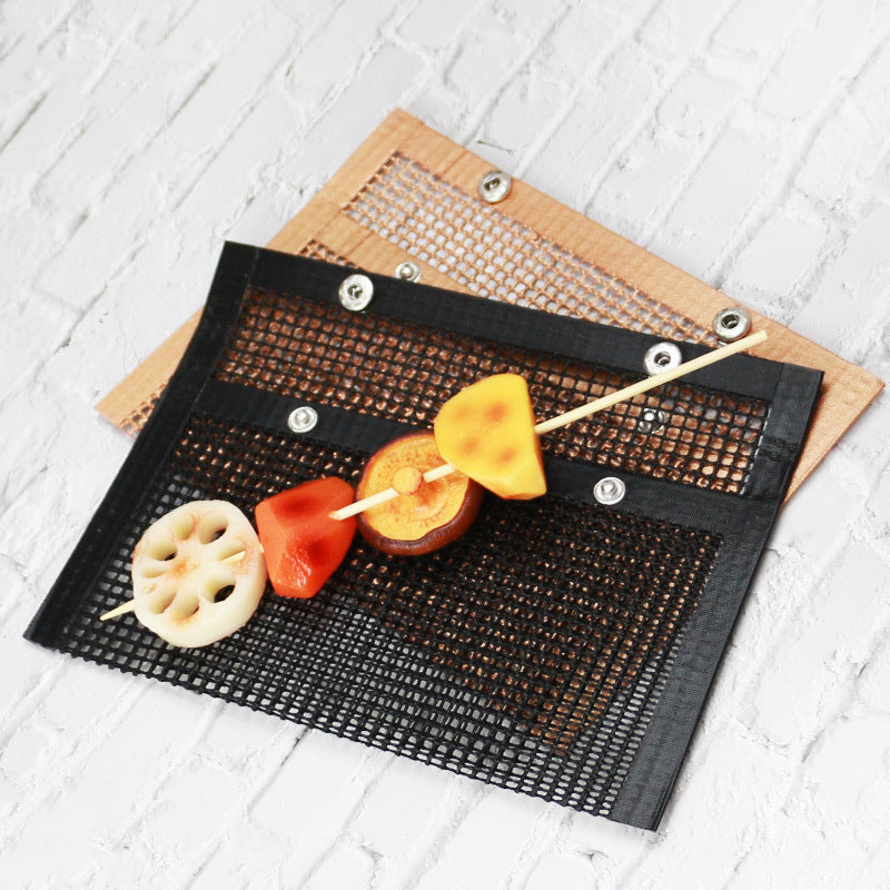 Grill Mesh Bag – Antihaft BBQ Grilltasche für Gemüse, Fisch & Fleisch | Hitzebeständig bis 600 °C & wiederverwendbar