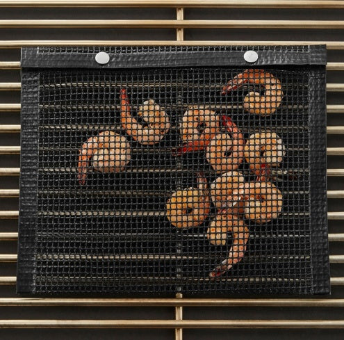 Grill Mesh Bag – Antihaft BBQ Grilltasche für Gemüse, Fisch & Fleisch | Hitzebeständig bis 600 °C & wiederverwendbar