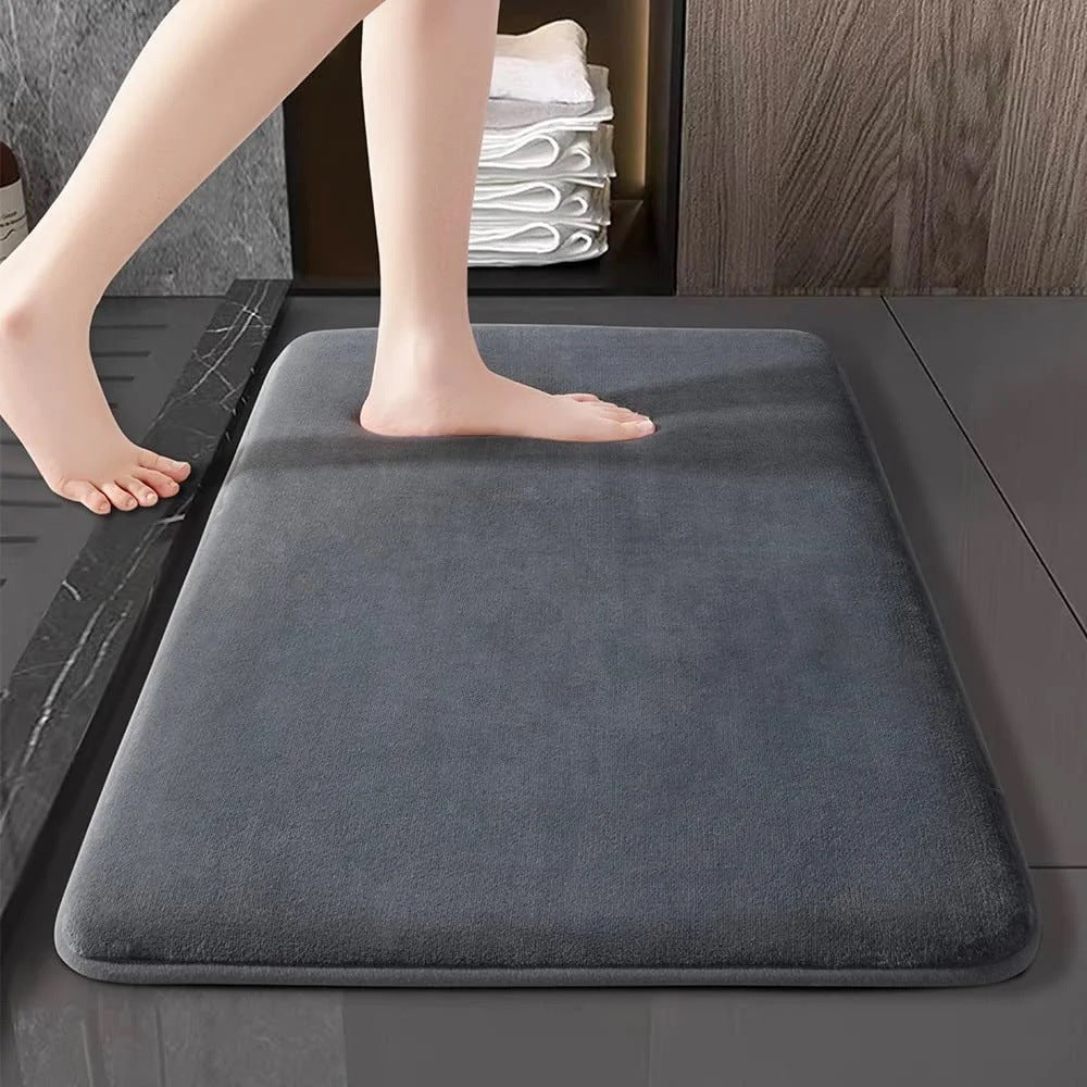 Saugfähige Badezimmer-Fußmatte – Weiche, rutschfeste Badvorleger in verschiedenen Größen & Farben