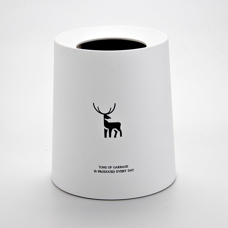 Kreativer Nordic Mülleimer – Skandinavischer Designer-Papierkorb für Wohnzimmer, Schlafzimmer, Büro & Bad