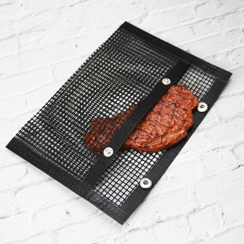 Grill Mesh Bag – Antihaft BBQ Grilltasche für Gemüse, Fisch & Fleisch | Hitzebeständig bis 600 °C & wiederverwendbar