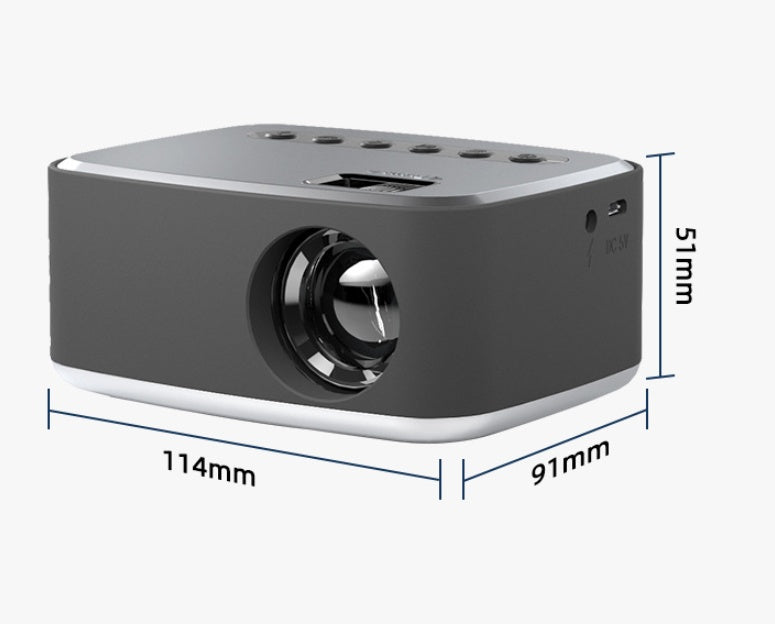 Mini-LED-Projektor T20 – Kompakter Heimkino-Beamer mit 1080p Unterstützung, HDMI & USB