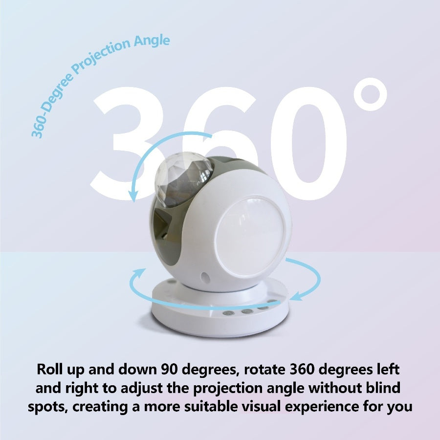 Sternenhimmel-Atmosphärenlicht mit Bluetooth-Lautsprecher – Musiksteuerung, RGB-Beleuchtung & Timer-Funktion