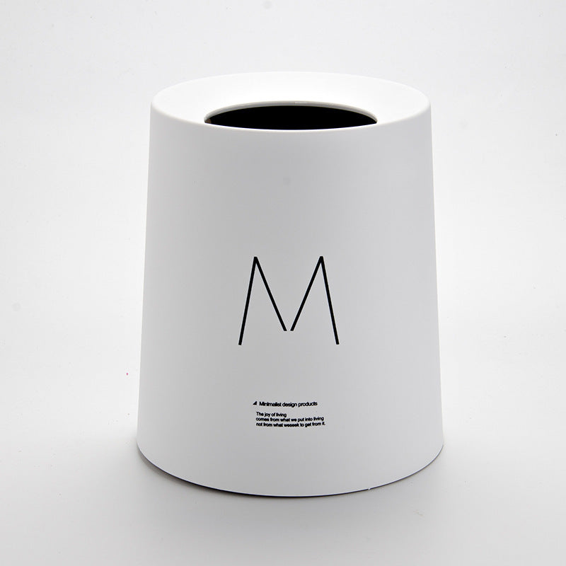 Kreativer Nordic Mülleimer – Skandinavischer Designer-Papierkorb für Wohnzimmer, Schlafzimmer, Büro & Bad