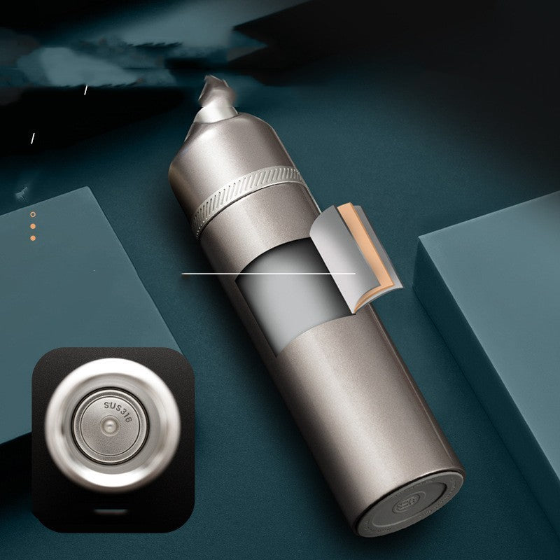 Large Capacity Temperature Display Drinking Cup – Tragbarer Edelstahlbecher mit Temperaturanzeige & Isolierung 12–24h