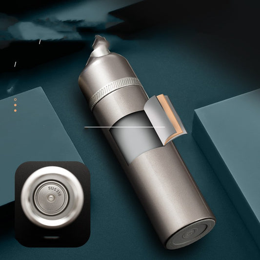 Large Capacity Temperature Display Drinking Cup – Tragbarer Edelstahlbecher mit Temperaturanzeige & Isolierung 12–24h