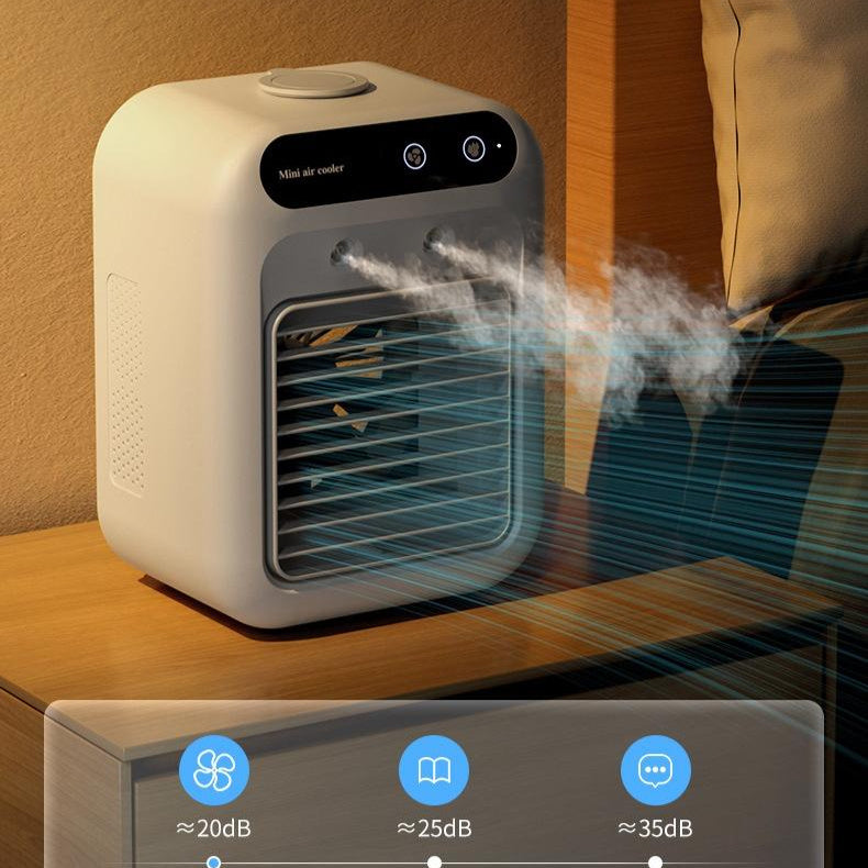 Tragbarer Luftkühler mit Wasserkühlung & Eisfach – Mini-Klimaanlage & Luftbefeuchter für Zuhause & Büro