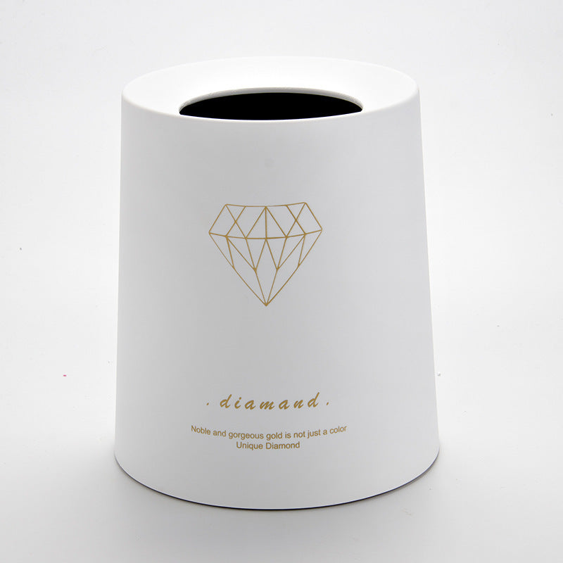 Kreativer Nordic Mülleimer – Skandinavischer Designer-Papierkorb für Wohnzimmer, Schlafzimmer, Büro & Bad