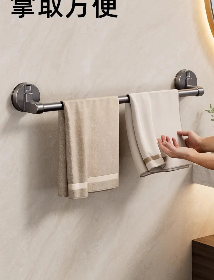 Bohrfreier Handtuchhalter mit Saugnapf – Wandmontage für Badezimmer