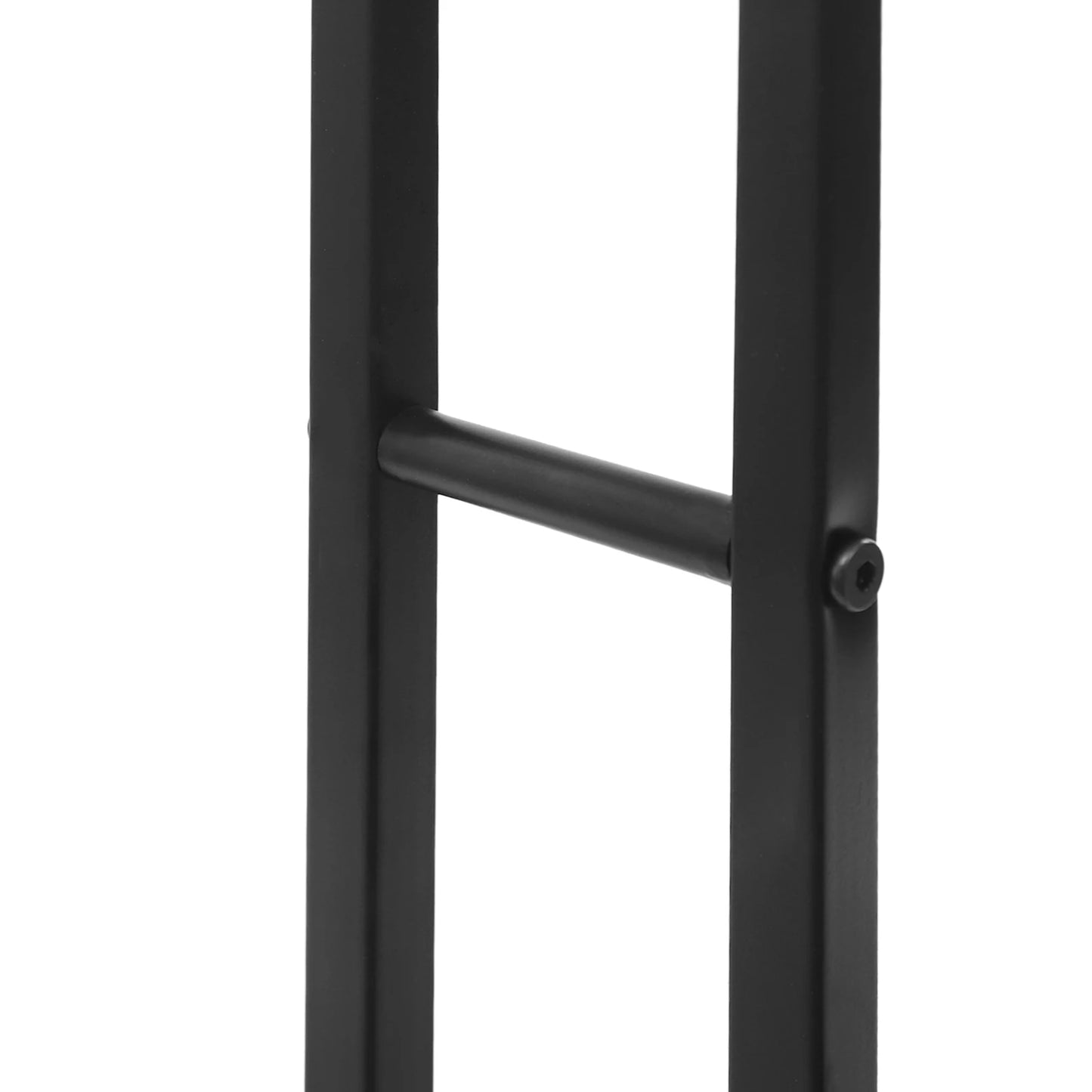 Freistehender Handtuchhalter mit Rollen – 3-stufiges Metall-Handtuchregal in Schwarz (66–86 cm)