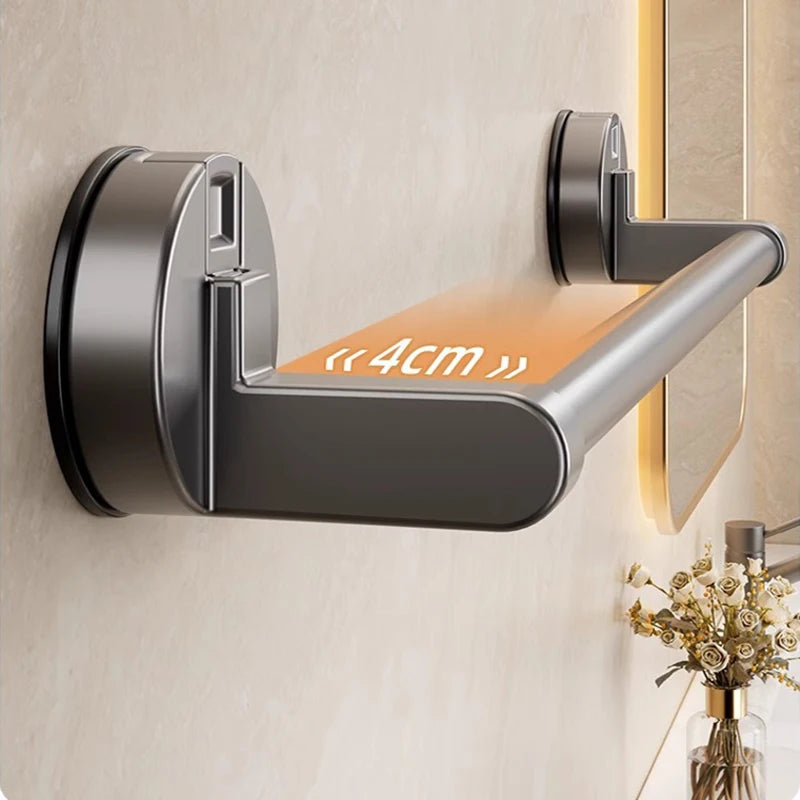 Bohrfreier Handtuchhalter mit Saugnapf – Wandmontage für Badezimmer