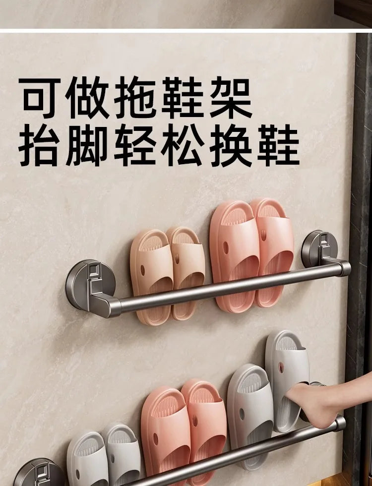 Bohrfreier Handtuchhalter mit Saugnapf – Wandmontage für Badezimmer