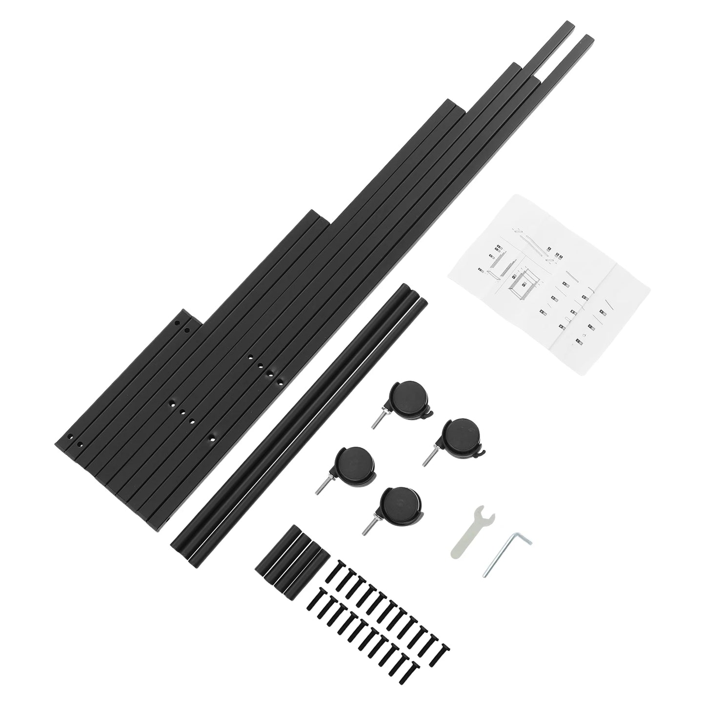 Freistehender Handtuchhalter mit Rollen – 3-stufiges Metall-Handtuchregal in Schwarz (66–86 cm)