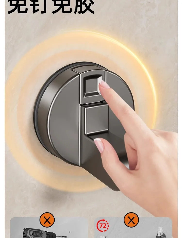 Bohrfreier Handtuchhalter mit Saugnapf – Wandmontage für Badezimmer