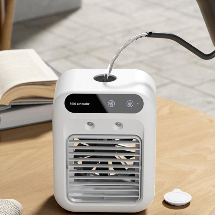 Tragbarer Luftkühler mit Wasserkühlung & Eisfach – Mini-Klimaanlage & Luftbefeuchter für Zuhause & Büro