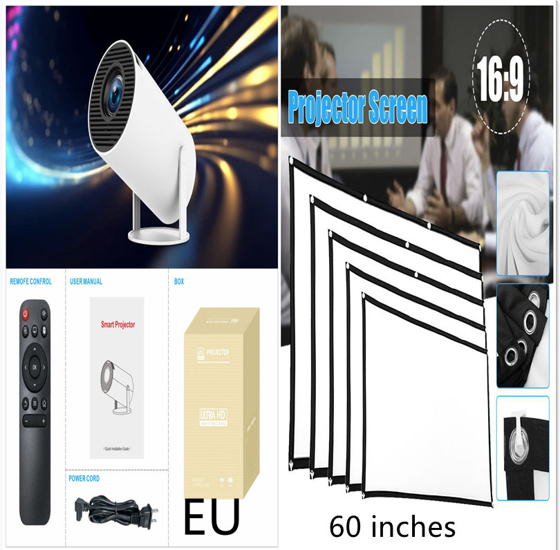 HY300 Pro Mini-Projektor – Tragbares Heimkino mit Android, WLAN & Bluetooth | Kompakter Beamer für Filme, Serien & Gaming